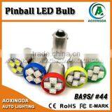 AC/DC 6.3V Pinball Led Bulb Green #44 #47 BA9S