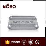 Stainless Steel Orchid Embossed Snacks Serving Tray thumbnail-3