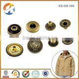 Hot Sale Cheaper Antique Brass Custom Metal Snap Button Quality Choice thumbnail-3