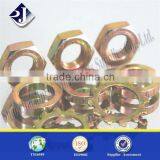 Nut With Washer Plated Yellow Zinc