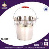 12L Stainless Steel Bucket With Handle