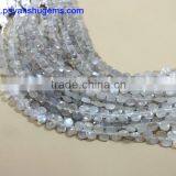 Gray Moonstone Hand Made 4.75 mm Faceted Heart Shape, 6" Strand Length 100% Natural Gemstones thumbnail-1