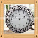 European black and white color Mosaic Clock / Wall clock home decoration