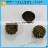 Fashion Garment Custom Made Metal Jeans Button/metal Jeans Button With Logo