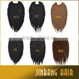 2016 Best Selling 12'' Havana Mambo Twist Crochet Braid Hair Synthetic Twist Braids With Synthetic Crochet Hair Extention thumbnail-5