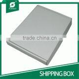 WHITE CORRUGATED PAPER SHIPPING BOXES WITH CUSTOM PRINT thumbnail-2