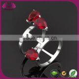 Modern Design Cheap Wholesale Heart Shaped Ruby Ring thumbnail-1