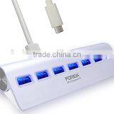 Type C USB 3.1 Hubs ,Aluminium USB 3.0 7 Ports Tender Hub USB ,Type C Hub