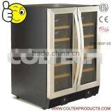 36 Bottles Dual Temp. Zones Fan Circulated Air-cooling Compressor Wine Fridge thumbnail-1