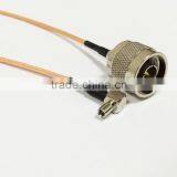 Wholesale New N Male-Ts9 Male Right Angle Pigtail Cable RG316 50-1.5 Silver 20cm thumbnail-3