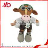 ICTI China Factory Plush Stuffed Cow Toy, Plush Cow, Cow Plush Toys thumbnail-1