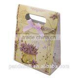 Printed Paper Gift Bags With Ribbon Bowknot Design(CARB-N011-255-3)