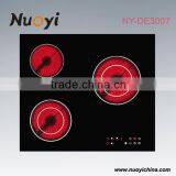 Convenient Black Ceramic Panel Large Induction Cooker With Knob Control thumbnail-6