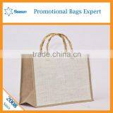 Daily Outdoor Tote Bag Custom Printed Jute Bag thumbnail-4