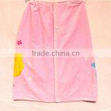 100% Cotton Sweet Cartoon Kids Towel Skirt Velour Printing Towel Fabric Skirt thumbnail-4