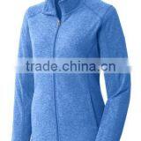 Ladies Heather Microfleece Full-Zip Jacket.