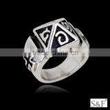 1453111 Engagement Indian Antique Gold Jewellery Designs Stainless Steel Gear Ring thumbnail-1
