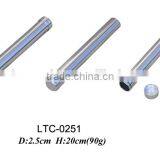 Portable Silver Aluminum Cigar Case Single Cigar Tube, thumbnail-1