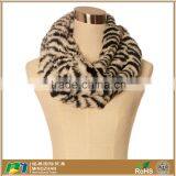 Fashion Warm Leopard Print Round Neck Faux Fur Scarf