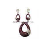 Ruby Pendant Earring Jewellery Supplier thumbnail-1