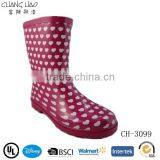 Cute Loving Printing Fancy Child Rain Boot