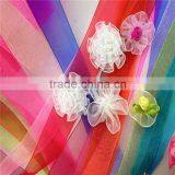 New Custom Cheap Christmas Packing Sheer Organza Florist Ribbons For Wrapping thumbnail-1