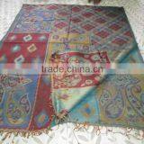 WEIVED STOLE SILK & WOOL thumbnail-3