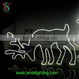IP65 Christmas Led Caribou Motif Light With Led Neon Aluminum Frame thumbnail-3
