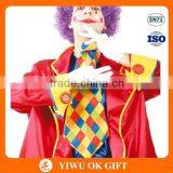 Taffeta Colourful Clown Funny Christmas Ties, Magic Twist Tie, Knitted Tie for Performance thumbnail-1