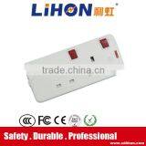 2 Gang British Electrical Extension Socket With Individual Switch thumbnail-1