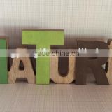 Wooden "Nature" letter Decoration ,goods promotion accessories gifts in window.wooden Home decorative items