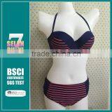 New Wholesale 2015 bandage bikini sets strip bikini Lady hot sexy push up swimwear strip swimwears