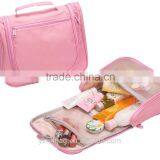 China mesh makeup bag double open