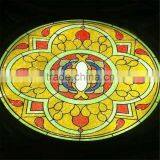 Hand Cut Decorative Stained Glass Skylight Roof thumbnail-2