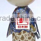 Japanese Wooden HandCrafted Samurai Kokeshi Doll thumbnail-2