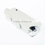 NEW Mini Loupe Pocket 160X-200X Handheld Zoom LENS LED Light Microscope Magnifier