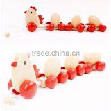 Chicken and Egg Pull Along Toy;classic Wooden Construction for Hours of Fun thumbnail-5