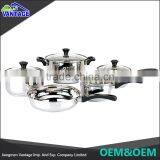 Eco-friendly 11 Pcs Stainless Steel Cookware Sets Kitchenware and Cookware thumbnail-2