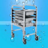 Hot sale Cleaning Pan glass Moving Trolley