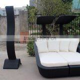 Антикварный дизайн. Внешняя мебель из ротанга. Двускатная солярийная лежанка thumbnail-2