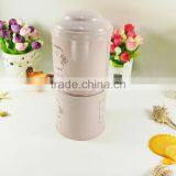 2 Compartment Tea Tin Box thumbnail-1