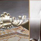 European Style Luxury Executive Office Desk, Classic Wood Carving Writing Table, Silver Foil Home Office Furniture (BF01-ML019) thumbnail-4