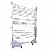 Multi Color Clothes Garment Drying Hanger Rack and Large Capacity Rack With 3 Levels and Bar for Sheets thumbnail-5