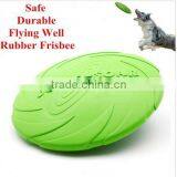 CY185 Eco-friendly Natural Rubber Pet Dog Toy Frisbee Dog Training Pet Product