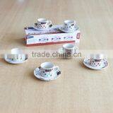 12pcs Ceramic Espresso Coffee Cup and Saucer thumbnail-1