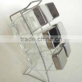 Clear Square Glass Kit for Spice Condiment Holder thumbnail-1