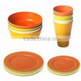 Best Design Antique Diswasher Safe Bamboo Fiber Dinnerware Sets