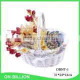 Wholesale White Wicker Valentine Gift Basket Supplier thumbnail-1
