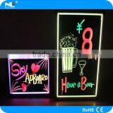 New Product DIY Make LED Colorful Lighting Writing Board / Outdoor Acrylic LED Menu Board thumbnail-6