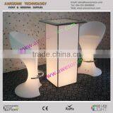 Square Glow Highboy Cocktail Table / Acrylic Glass Cocktail Table thumbnail-4